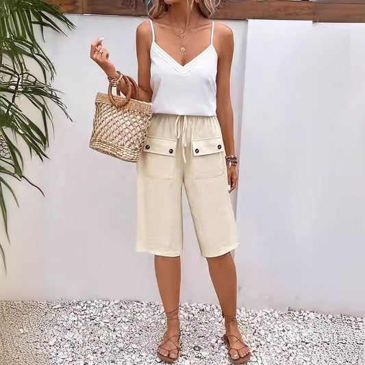 Noria - Pocket Button Shorts