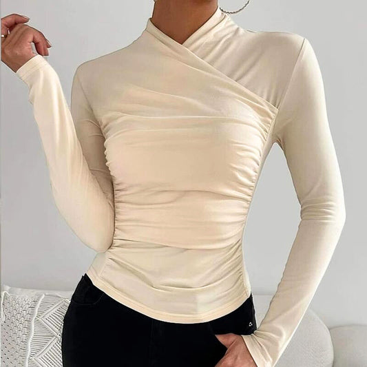 Lilura - Classic Cross-Neck Top