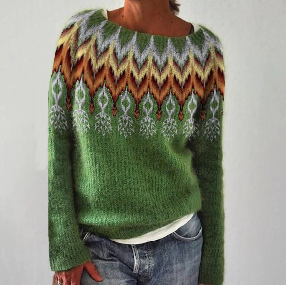 Juniper - Chaleco De Punto Escandinavo De Estilo Retro