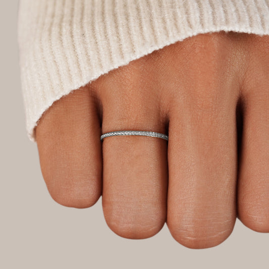 Anillo de cristal Silver Eternity