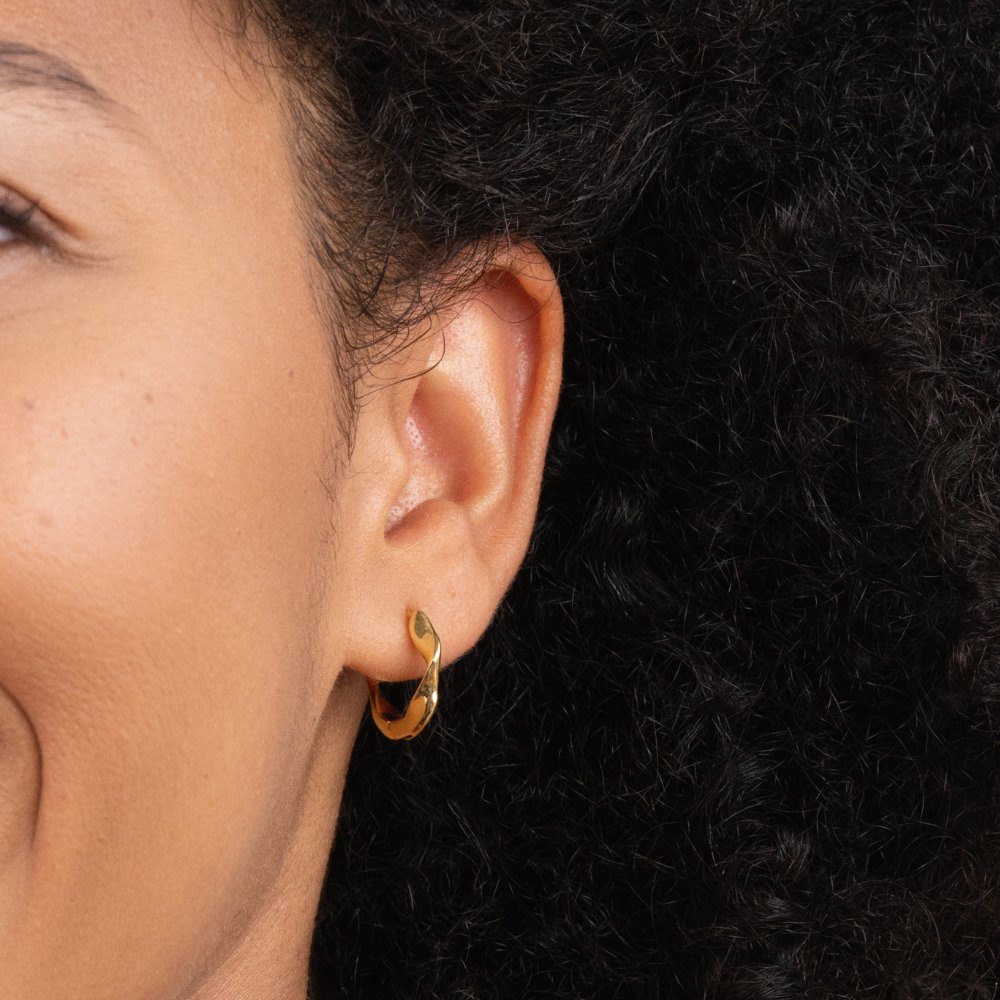 Aretes de aro retorcido Lala