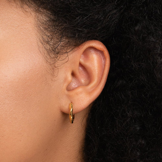 Aretes de aro retorcido Lala