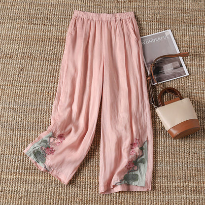 Lysette - Floral Print Pants