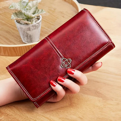 Evelina | Cartera larga de cuero