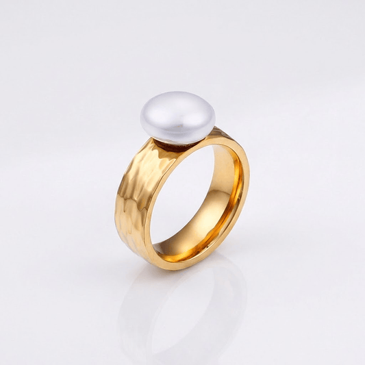 ANILLO VINTAGE DE ORO Y PERLAS
