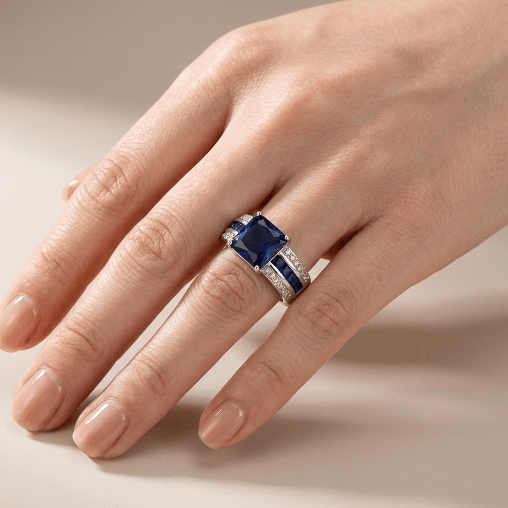 ANILLO VINTAGE CON PIEDRA PRECIOSA