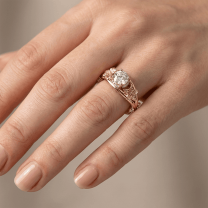 ANILLO BLOOMING GRACE DE ORO Y CIRCONITA
