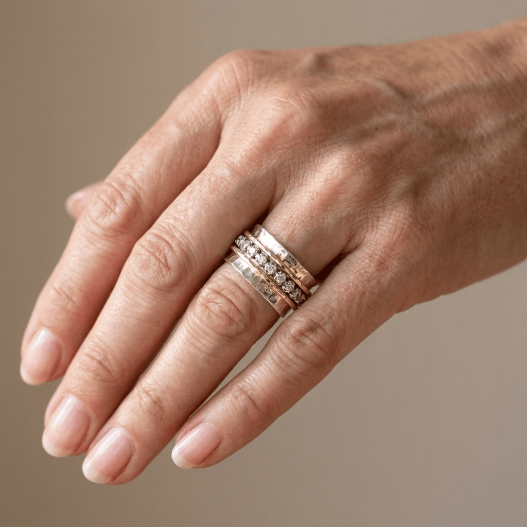 ANILLO GIRATORIO ZIRCONIA SERENETY