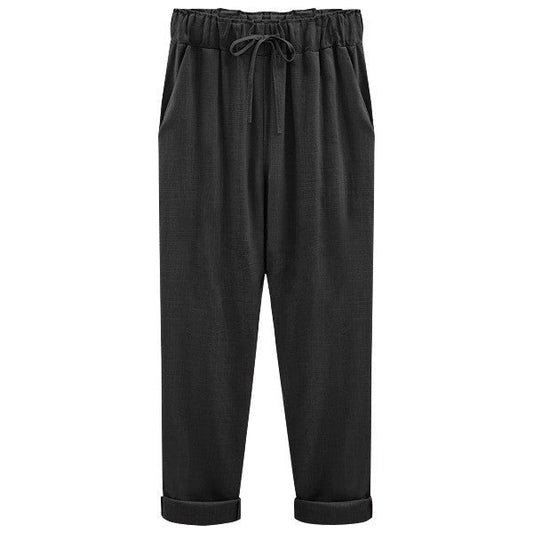 LUISA | Zomerse linnen-katoenen broek voor dames