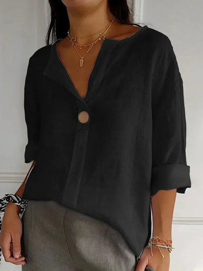 Luna - Casual V-Neck Blouse