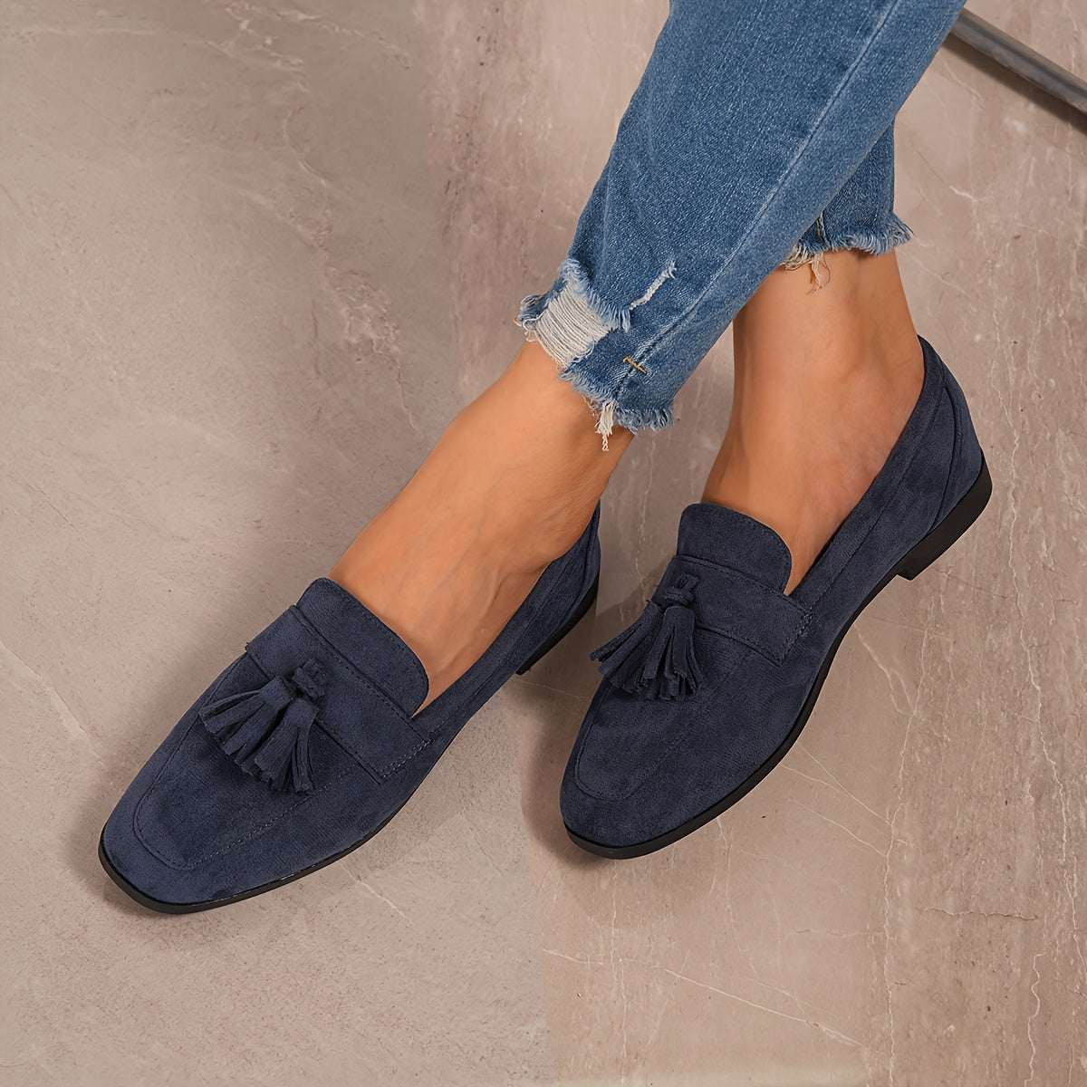 Mocasines Solena con Borlas