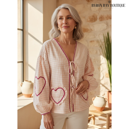 Irissa - Heart Blouse