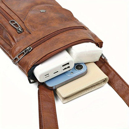 Celeste | Bolso bandolera de cuero
