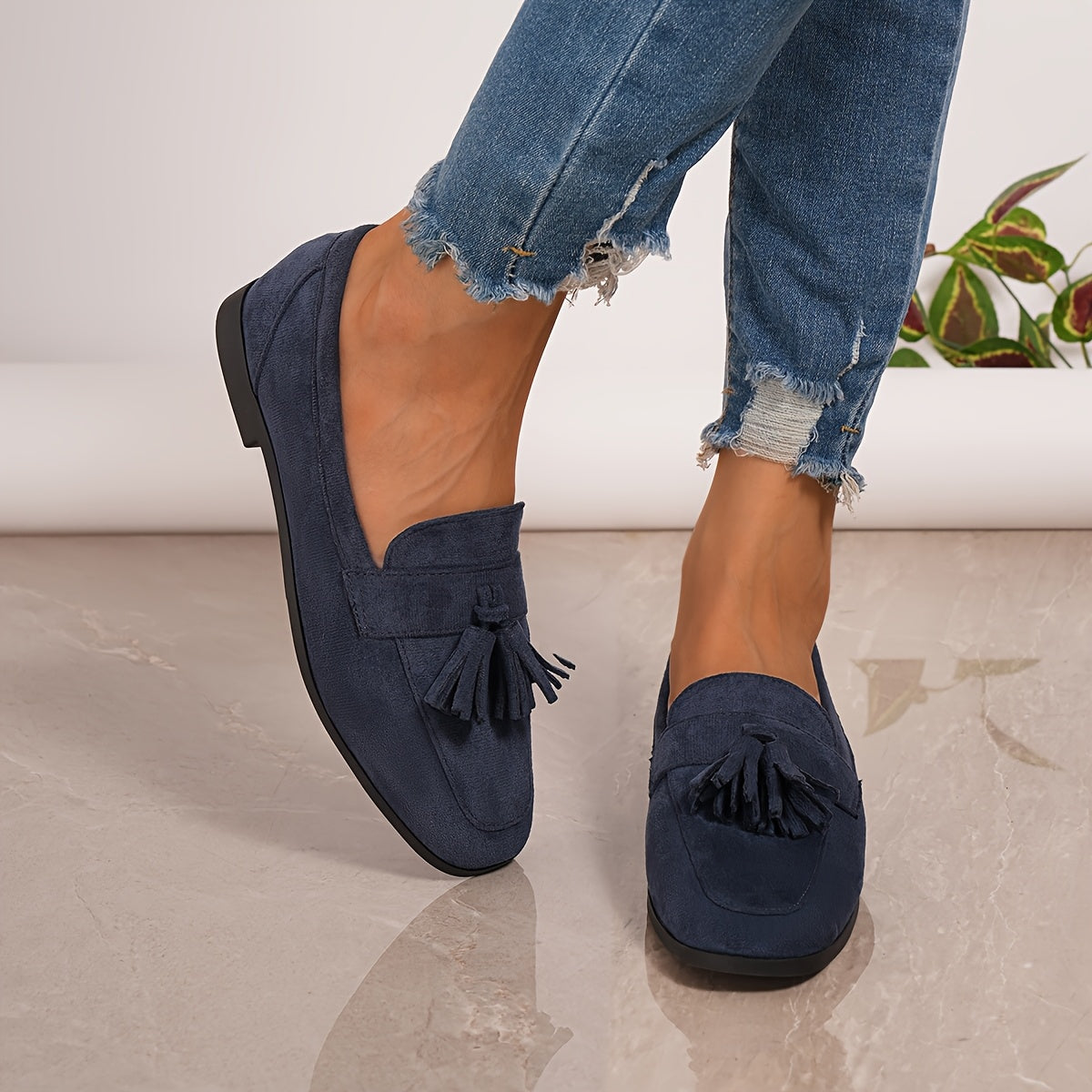 Mocasines Solena con Borlas