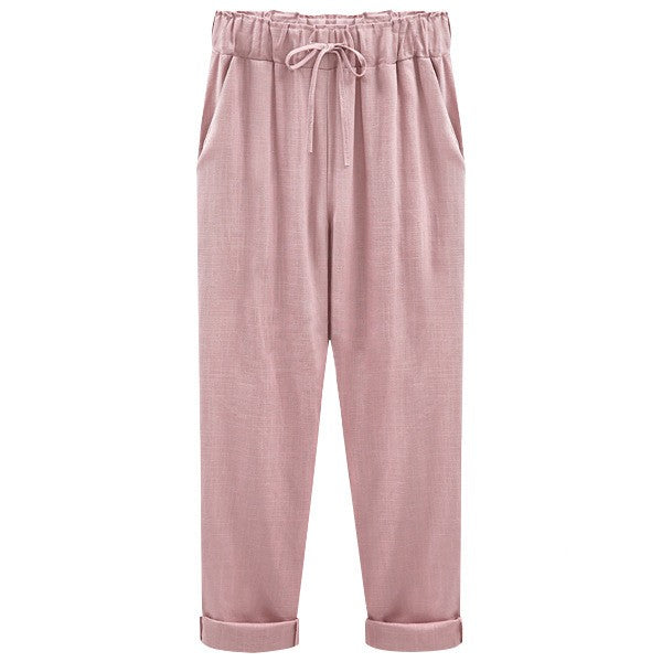 LUISA | Zomerse linnen-katoenen broek voor dames