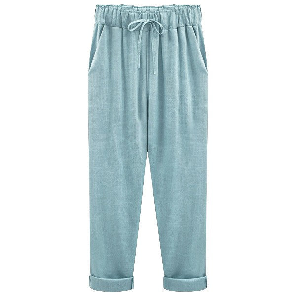 LUISA | Zomerse linnen-katoenen broek voor dames