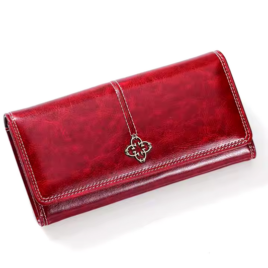 Evelina | Cartera larga de cuero