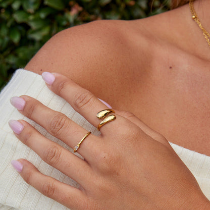 Anillo envolvente Raven Gold