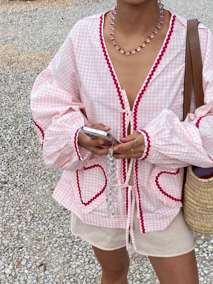 Irissa - Heart Blouse