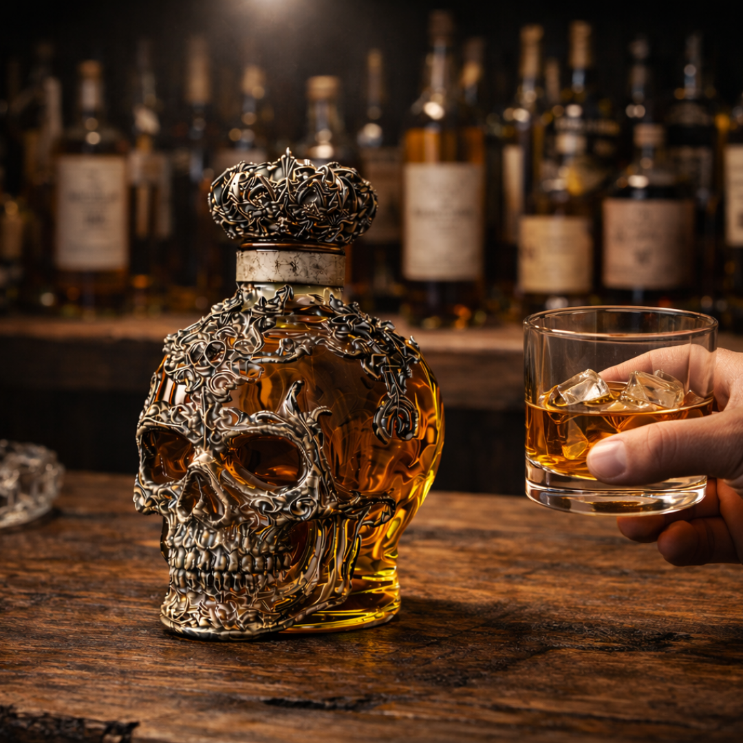 Whisky de la casa edición calavera