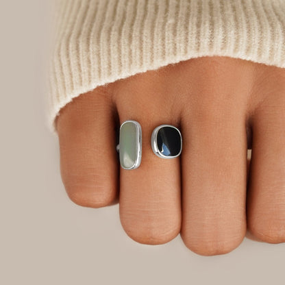 Anillo de plata con aguamarina