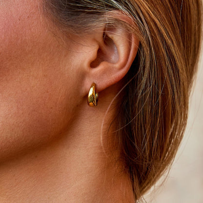 Aretes de aro Audrey Gold