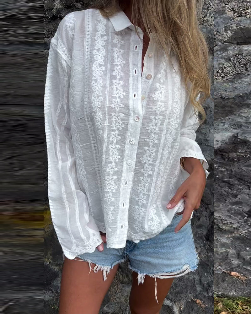 Miralyn - Button-Up Polo Shirt