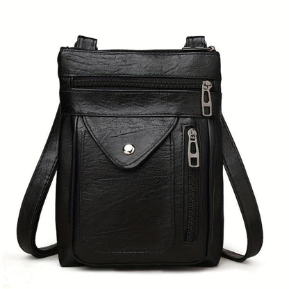 Celeste | Bolso bandolera de cuero