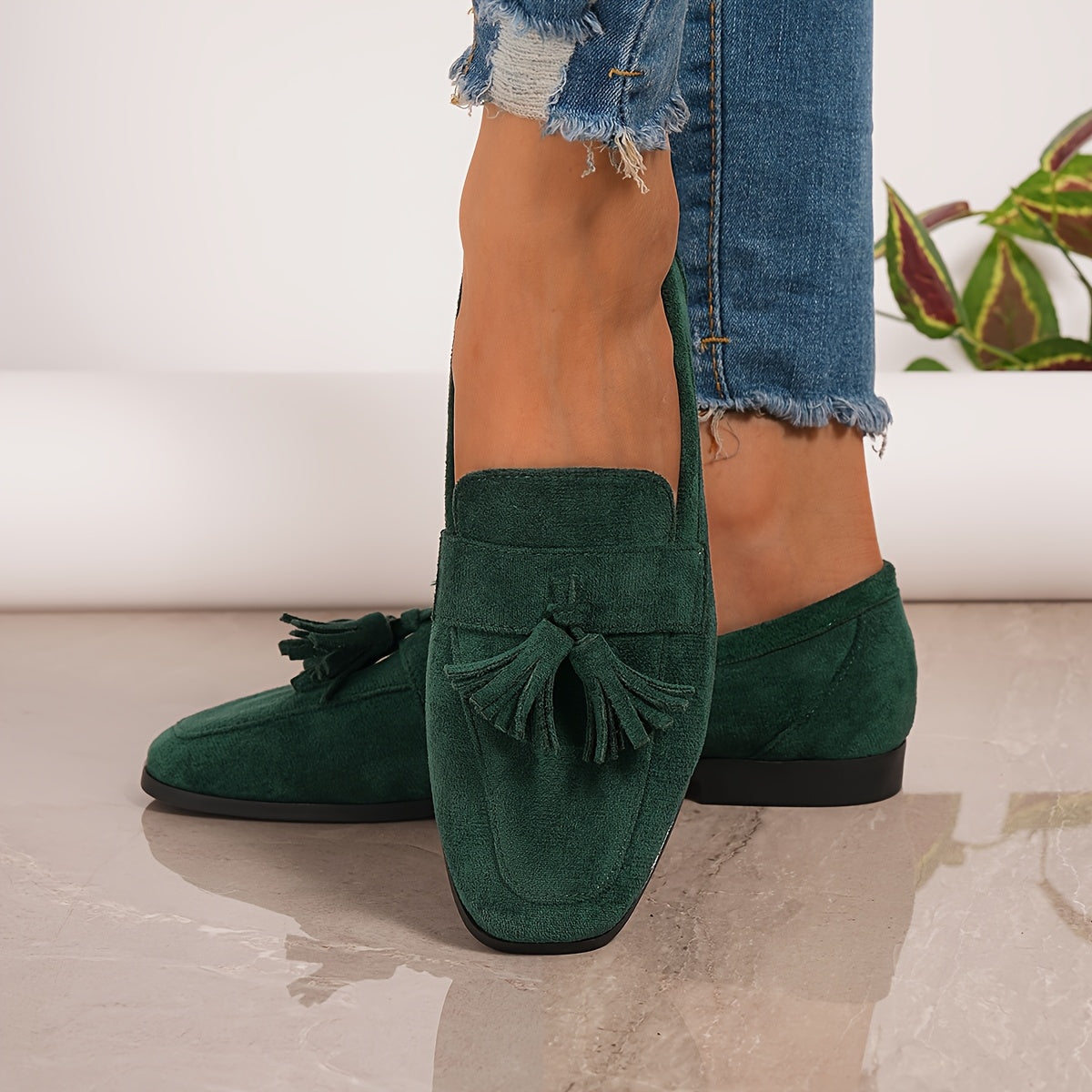 Mocasines Solena con Borlas