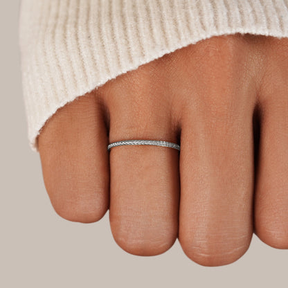 Anillo de cristal Silver Eternity