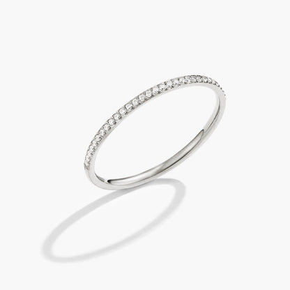 Anillo de cristal Silver Eternity