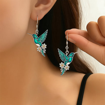 SET de Precioso Collar de colibrí con Pendientes de regalo – Oferta por tiempo limitado