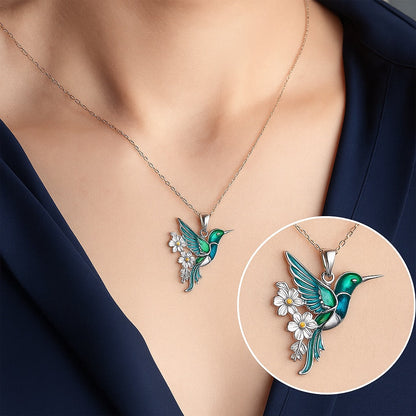SET de Precioso Collar de colibrí con Pendientes de regalo – Oferta por tiempo limitado