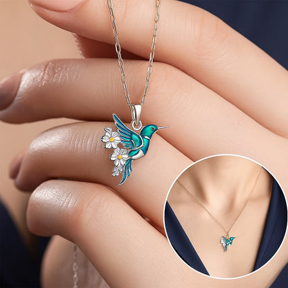 SET de Precioso Collar de colibrí con Pendientes de regalo – Oferta por tiempo limitado