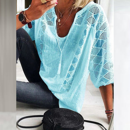 Auralee - Chic Accent Blouse