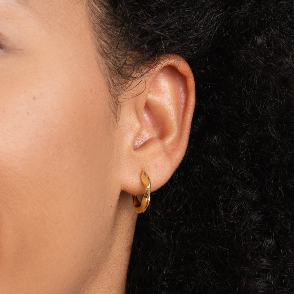Aretes de aro retorcido Lala