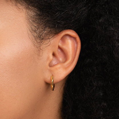 Aretes de aro retorcido Lala