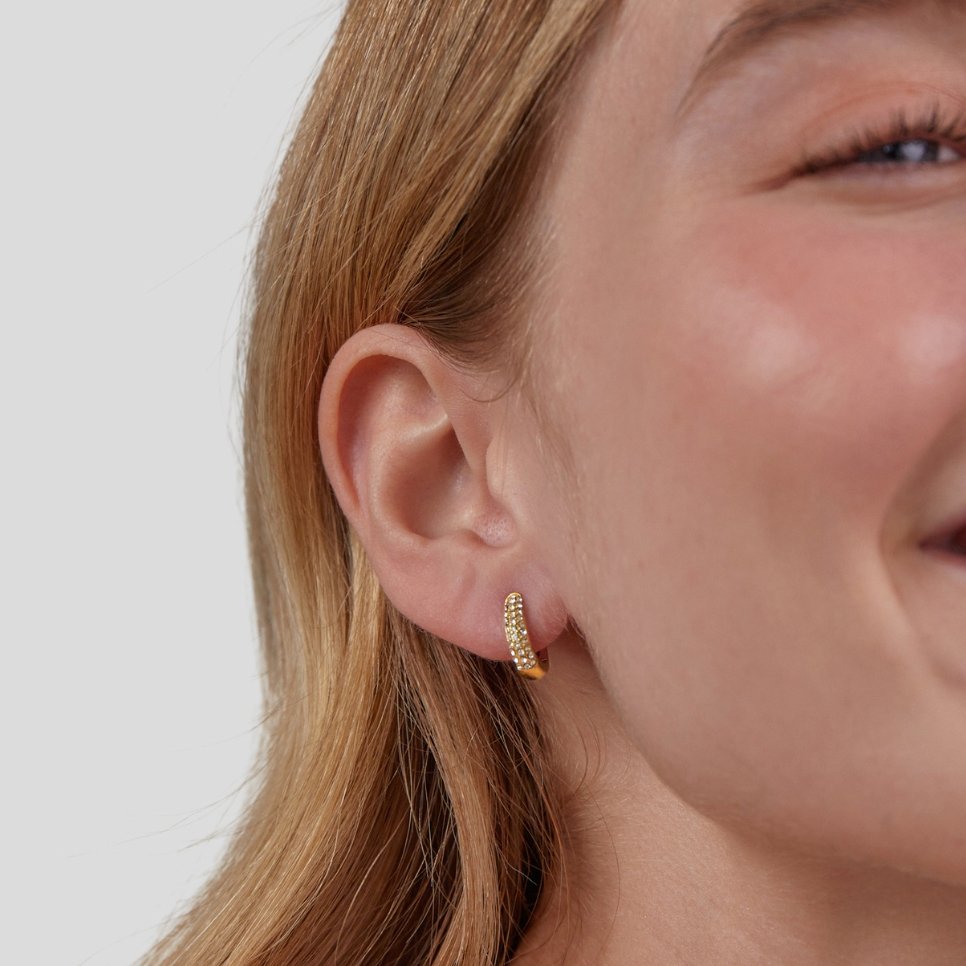 Aretes de aro Lily Crystal