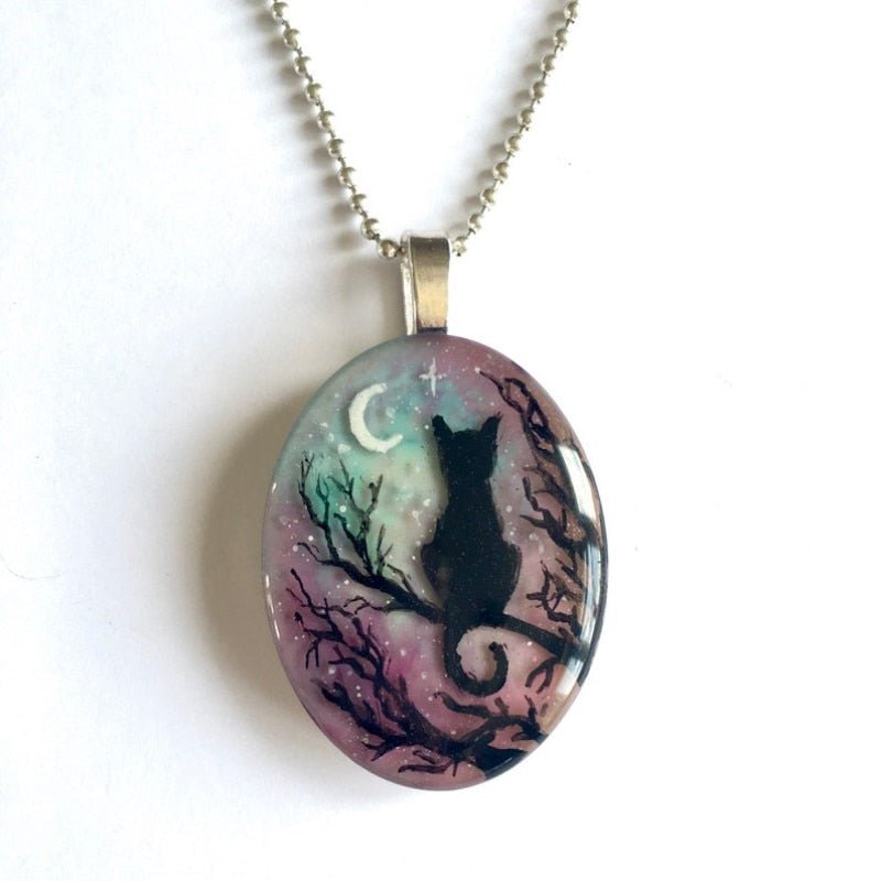 Precioso Collar De Gato "La Noche Estrellada"
