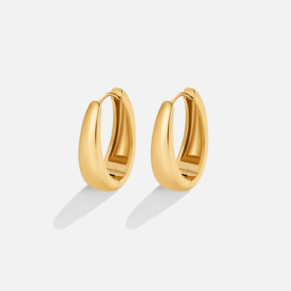 Aretes de aro dorados Valentina
