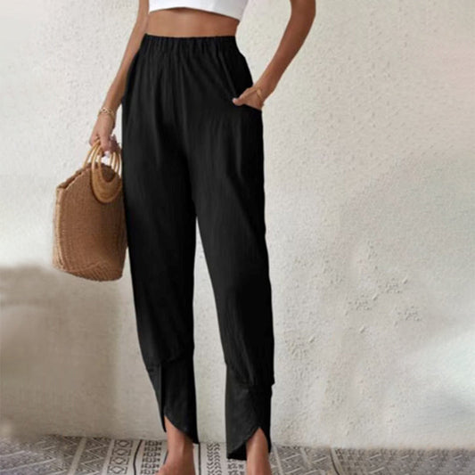 Essari - Split Hem Pants